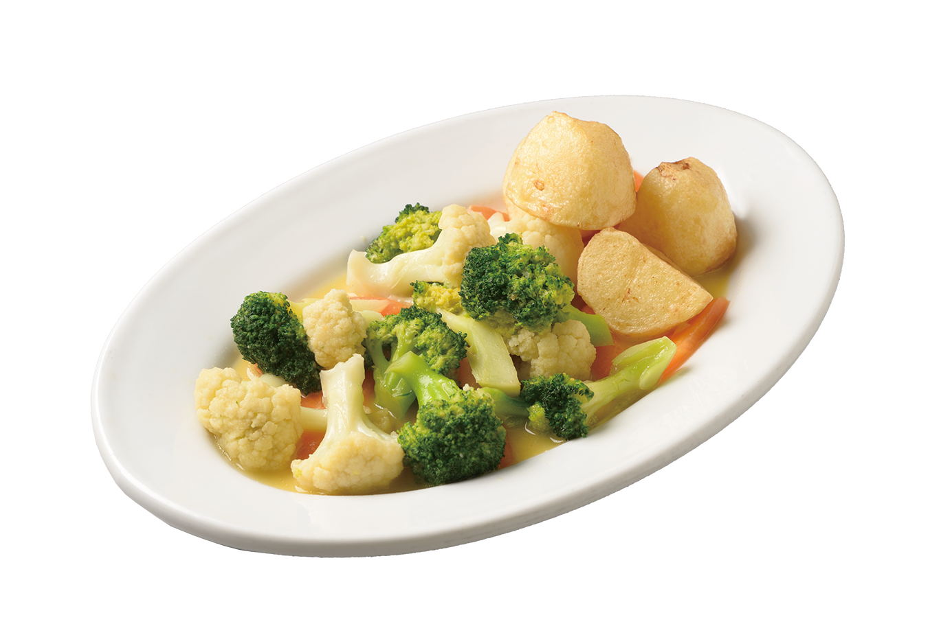 温野菜のバター風味 ポテト添え